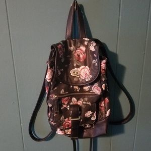 Floral Faux Leather Bag